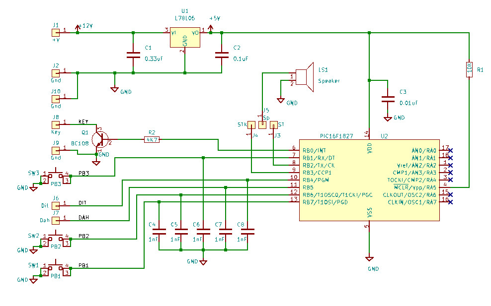 CW keyer circuit